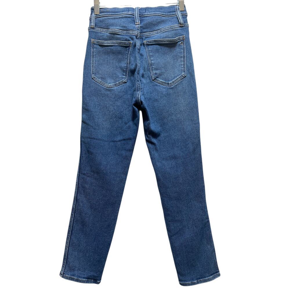 Madewell Jeans Women’s Size 24 Stovepipe High Rise Straight Leg Blue Denim - Picture 3 of 8